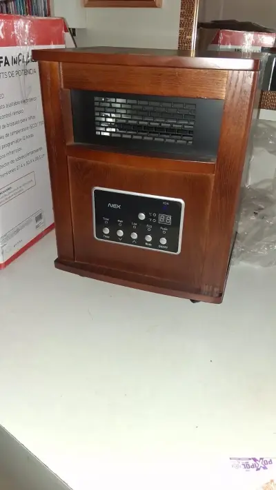 Estufa Infrarroja Nex 1800W Madera - miniatura 1