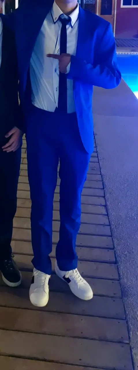Traje azul para hombre Joven - 2