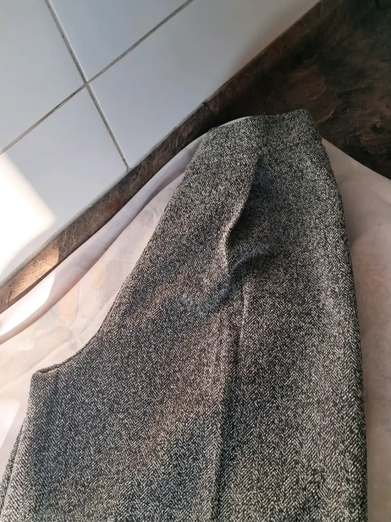 Pantalones de lana gris para mujer talla XS - 5