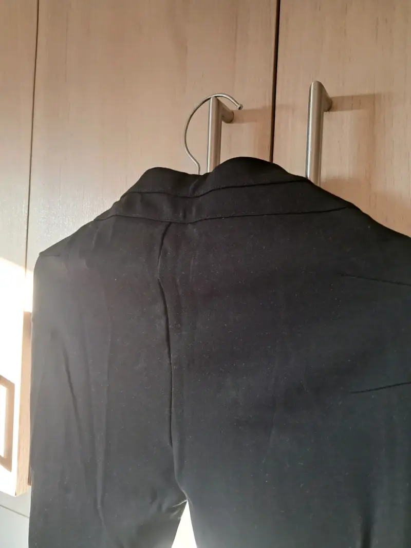 Pantalones negros Zara Basic con cremalleras - 6