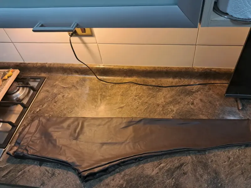 Leggings de cuero sintético H&M marrón - 4