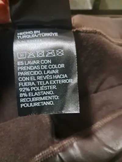 Leggings de cuero sintético H&M marrón - miniatura 5