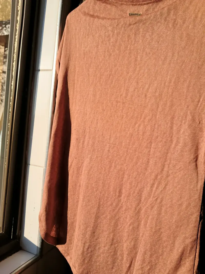 Polera manga corta floral marrón Greenfield - 4