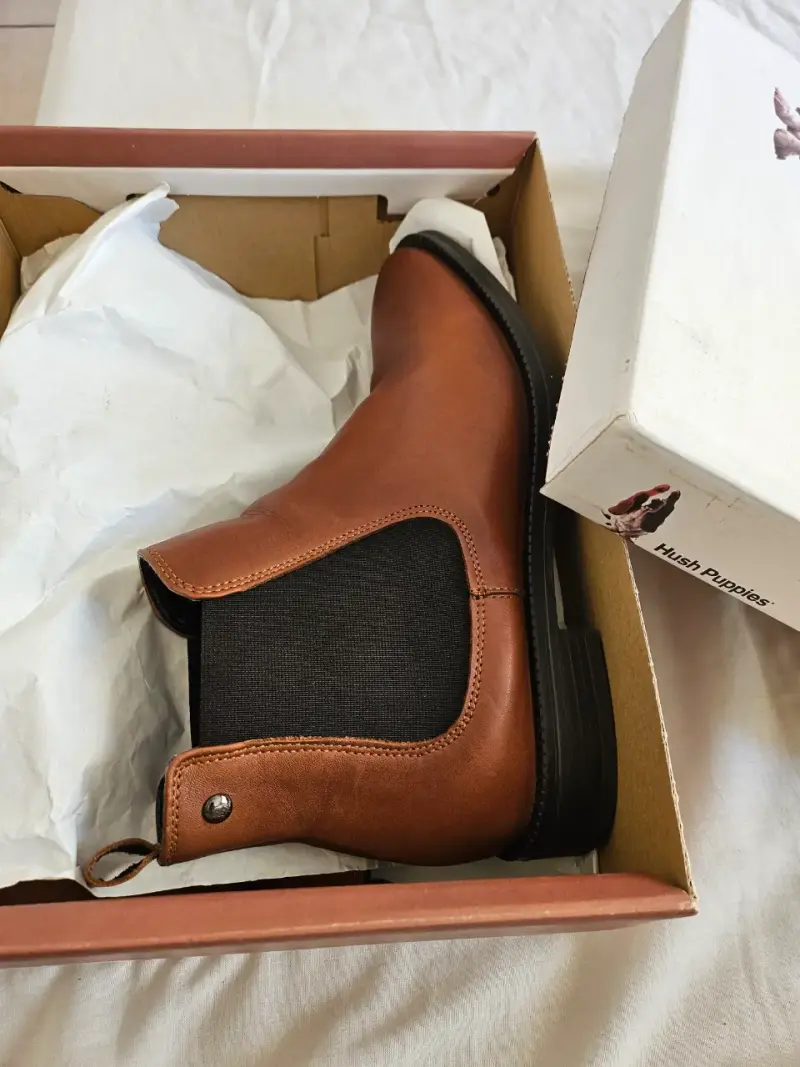 Botines de cuero marrón Hush Puppies Daffne - 3