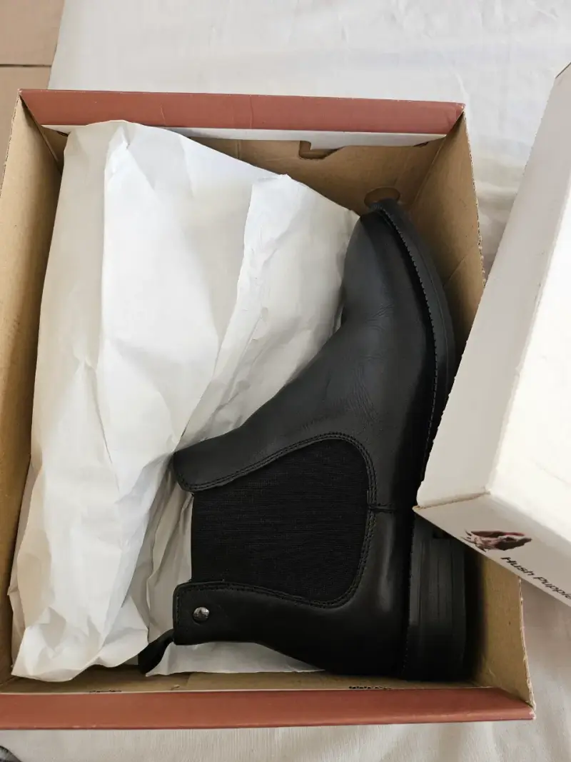 Botines de cuero negro Hush Puppies Dafne para mujer - 3