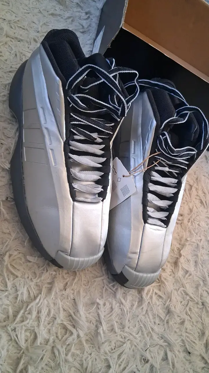 Zapatillas de básquet Adidas Crazy 1 Plateadas - 3