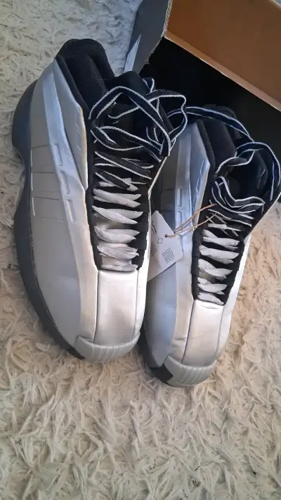 Zapatillas de básquet Adidas Crazy 1 Plateadas - miniatura 3