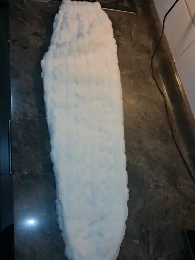Pijama de felpa blanco cálido para invierno - miniatura 5