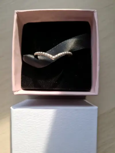 Anillo de plata con diseño de ondas Pandora - miniatura 3