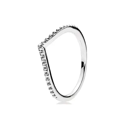 Anillo de plata con diseño de ondas Pandora - miniatura 4