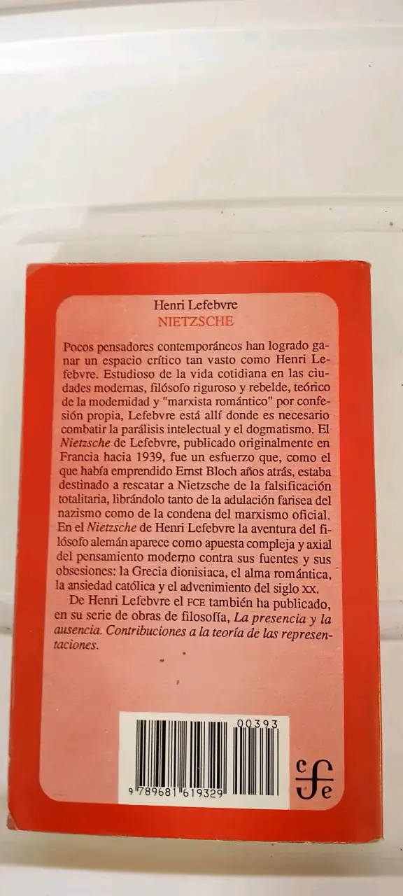 Libro 'Nietzsche' de Henri Lefebvre - 2