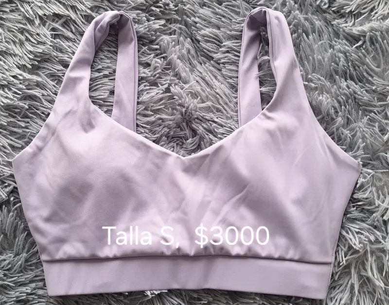 Top deportivo lila talla S - 1