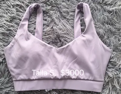 Top deportivo lila talla S - miniatura 1