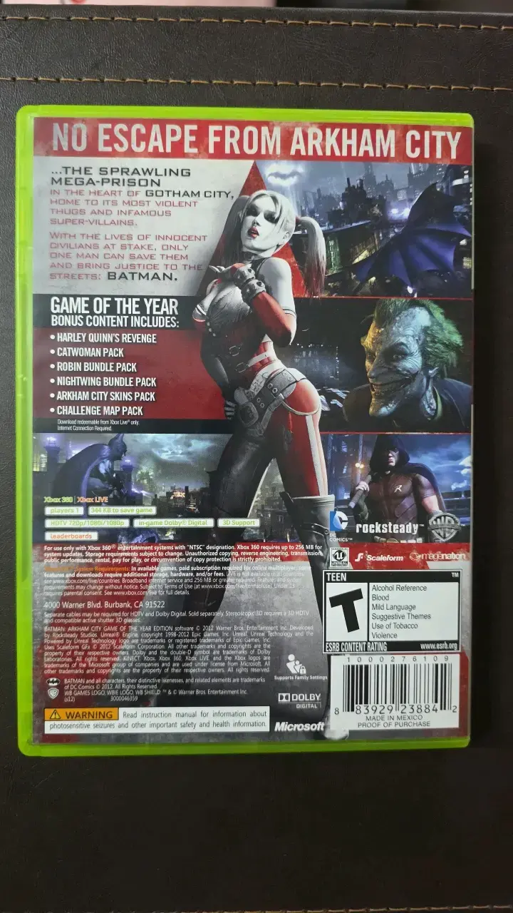 Juego Xbox 360 Batman Arkham City Edición GOTY - 5