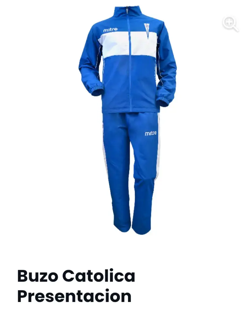 Buzo de Universidad Católica Mitre azu