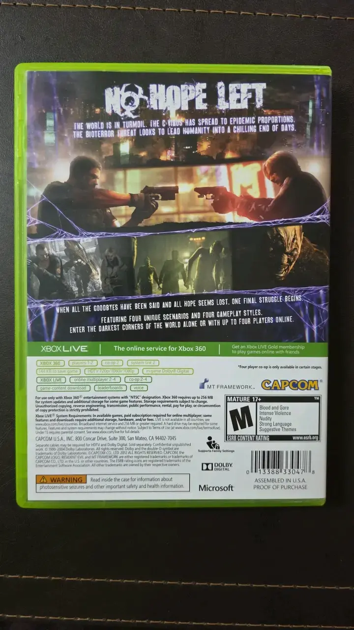 Juego Xbox 360 Resident Evil 6 Capcom - 5