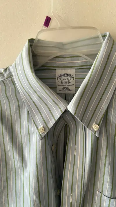 Camisa de vestir a rayas Brooks Brothers - miniatura 4
