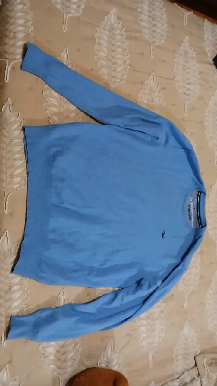 Suéter azul Ferouch de algodón para hombre - 2