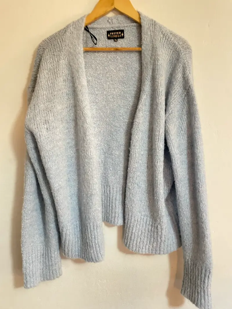 Cardigan abierto gris Foster talla XL - 1