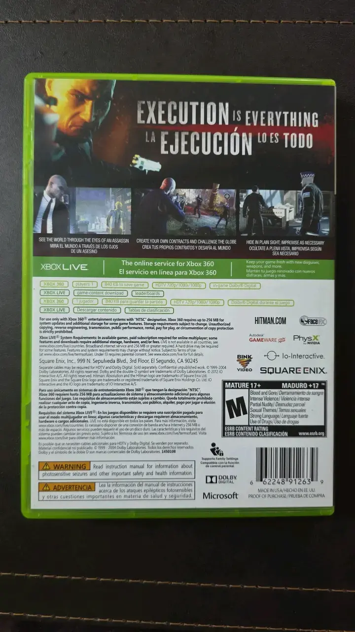 Juego Xbox 360 Hitman Absolution - 4