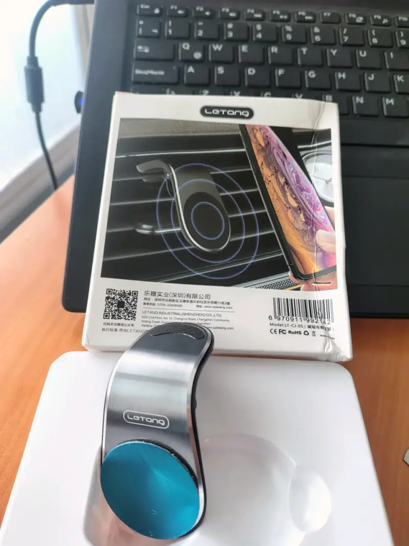 Soporte magnético para celular Letang azul