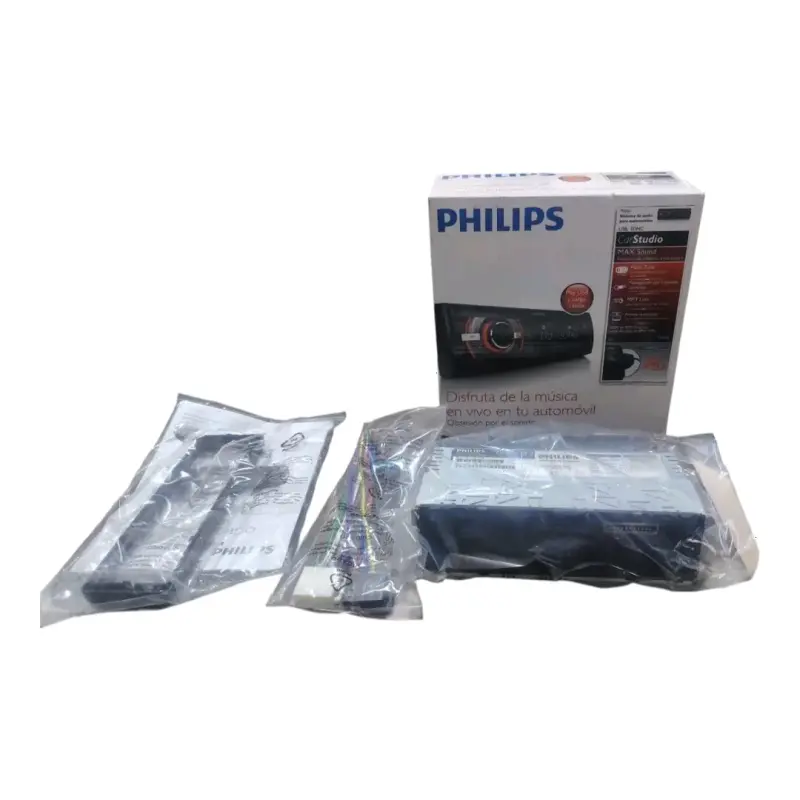 2 Radios auto Philips y Microlab con USB y MP3 - 2