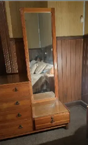 Antiguo Toilette Cic Con Espejo, 5 Cajoneras . - 3