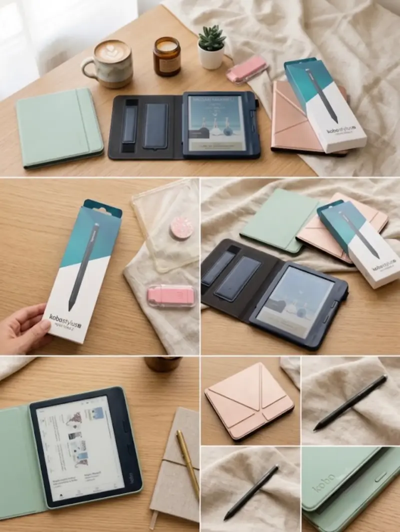 Lector de libros electrónicos Kobo con funda y lápiz táctil - 5