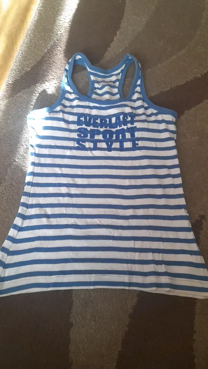 Polera sin mangas rayada Everlast para mujer - 1