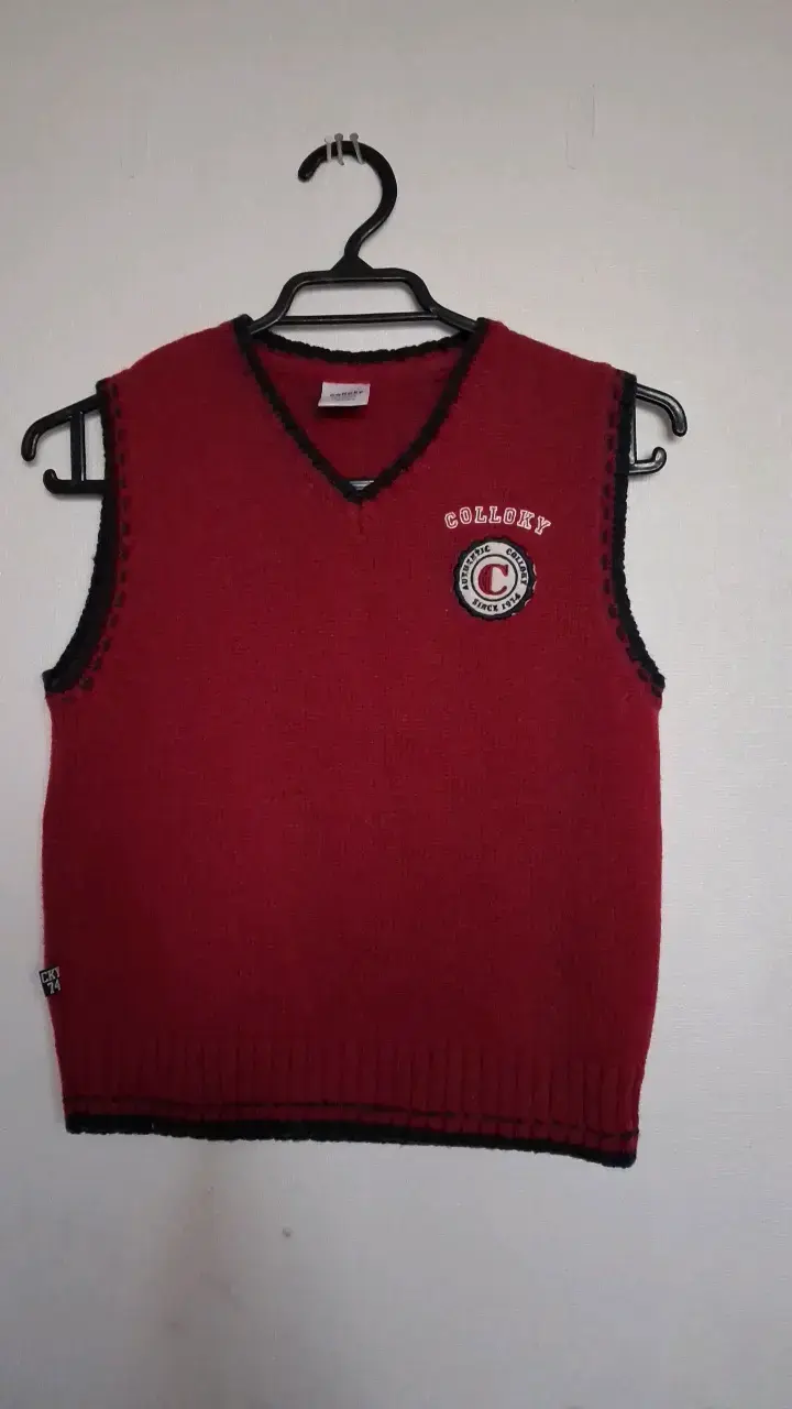 Chaleco sin mangas rojo para niño Colloky