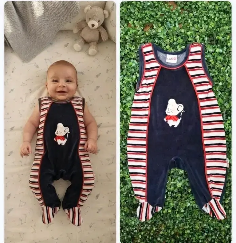 Enterito de bebé con diseño de ratón