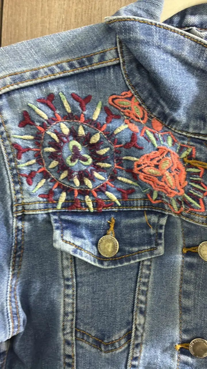 Chaqueta de mezclilla bordada Umbrale - 3