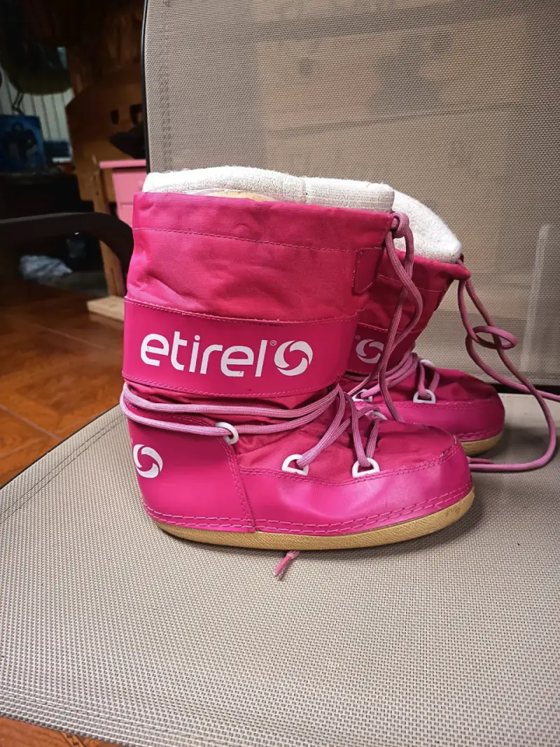 Botas de nieve rosas Etirel para mujer