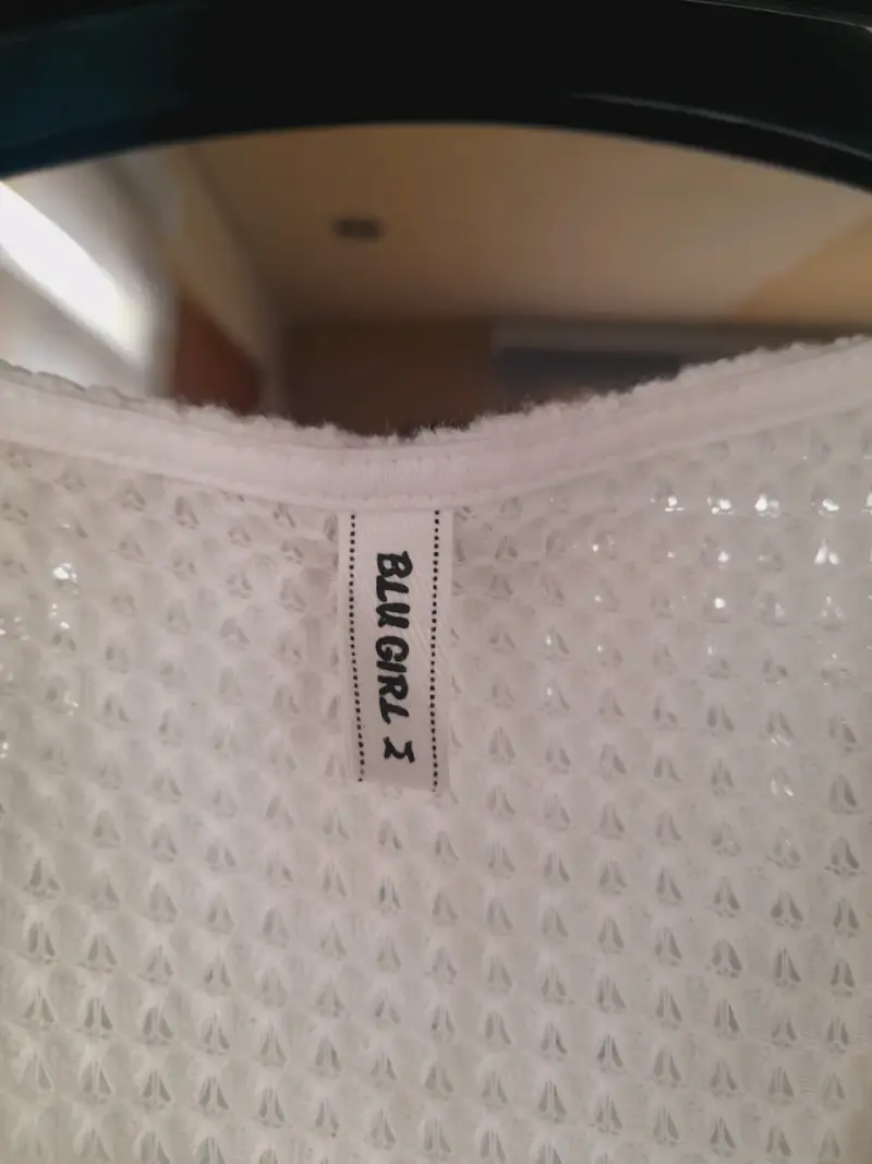 Blusa Blanca Texturizada para Mujer - 2