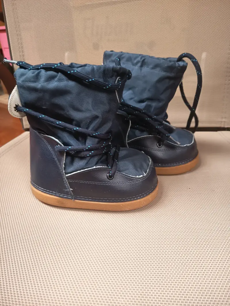 Botas de nieve para niños azul oscuro