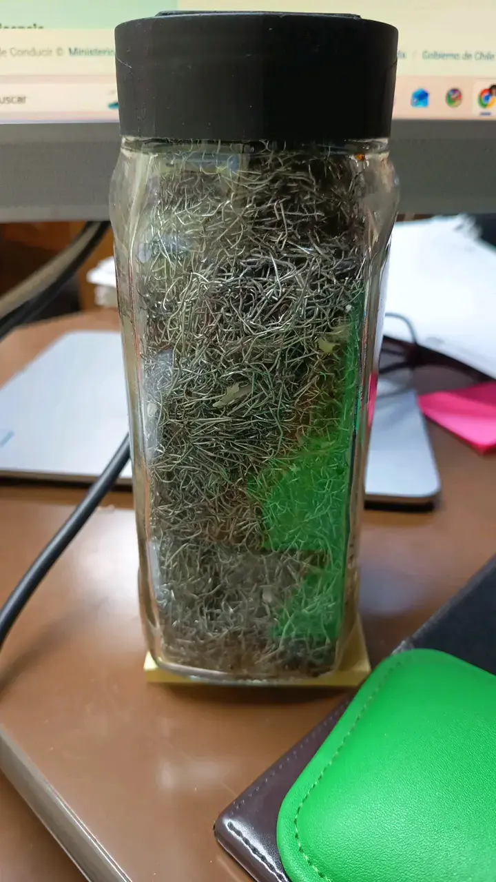 Frasco de lana de acero para limpieza