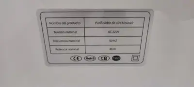 Purificador de Aire Mouvair Blanco con Control Digital - miniatura 2