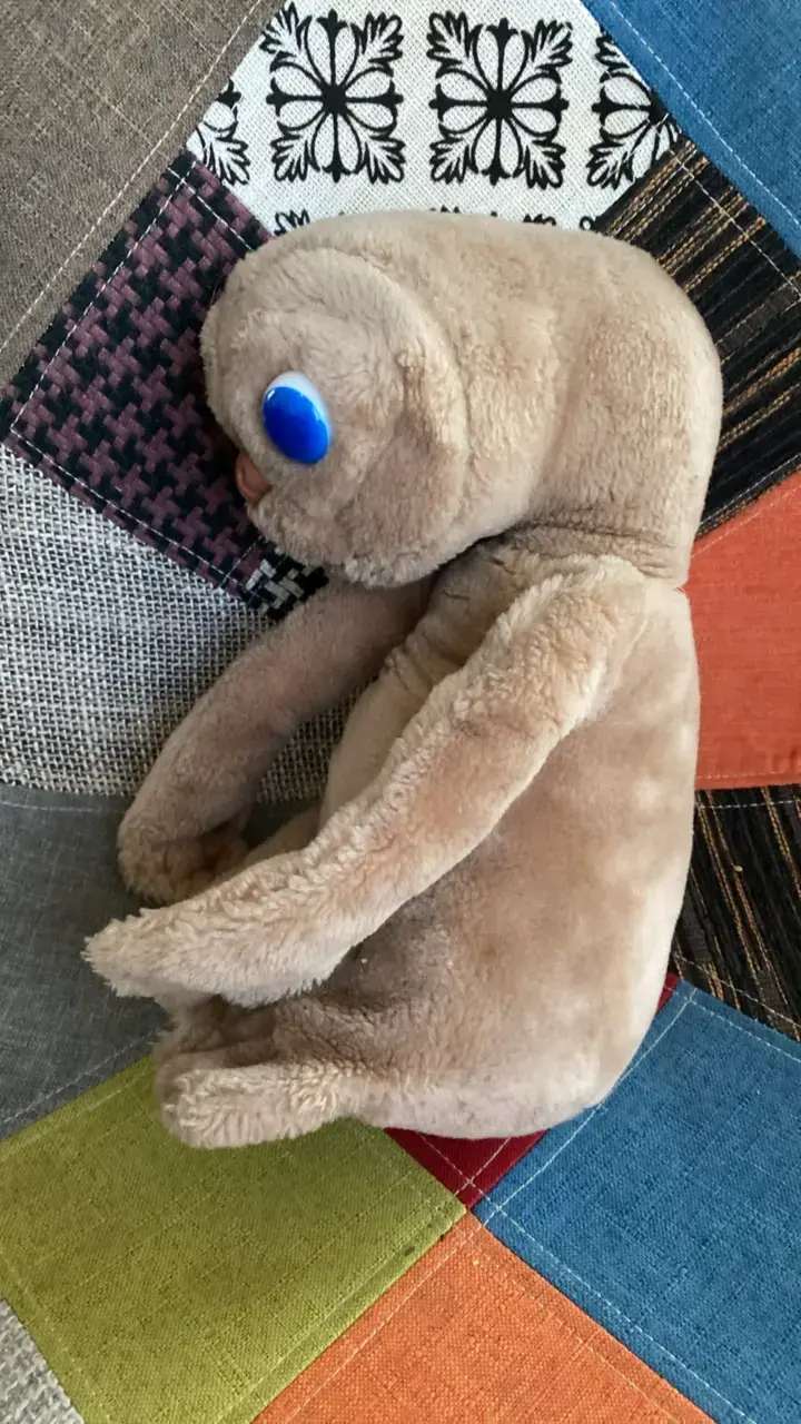 Peluche E.T. marrón con ojos azules - 2