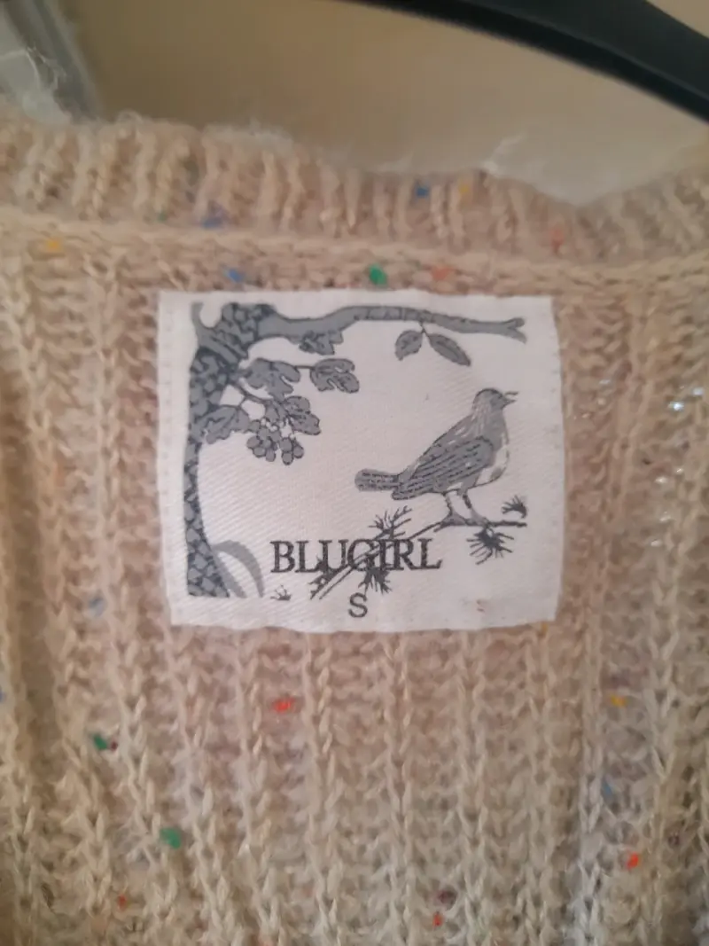 Suéter beige de lana Blugirl para mujer - 2