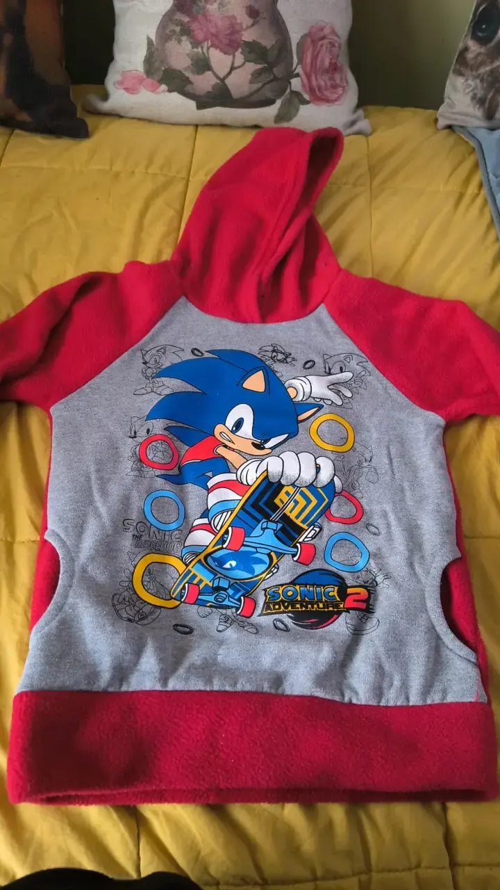 Conjunto infantil de Sonic rojo y gris - 2