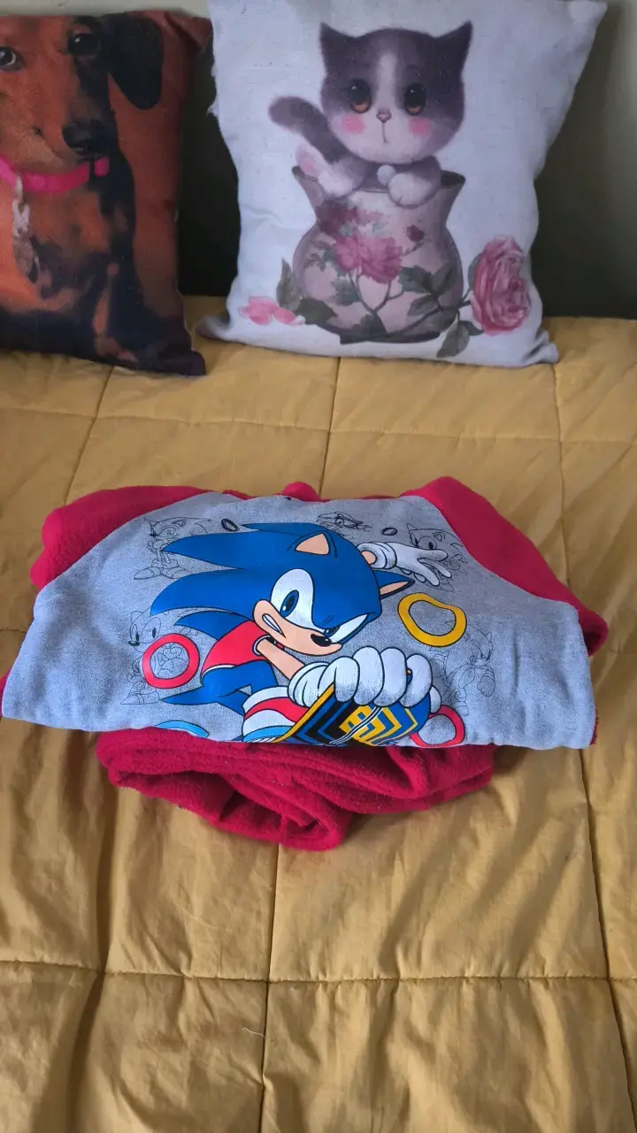 Conjunto infantil de Sonic rojo y gris - 6