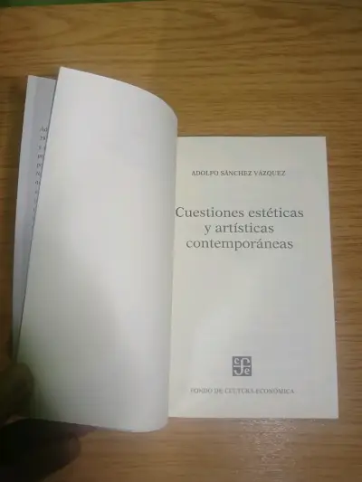 Libro Cuestiones Estéticas y Artísticas Contemporáneas de Adolfo Sánchez Vázquez - miniatura 5