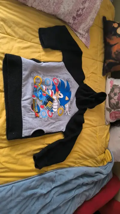 Polerón con capucha Sonic para niño - miniatura 1