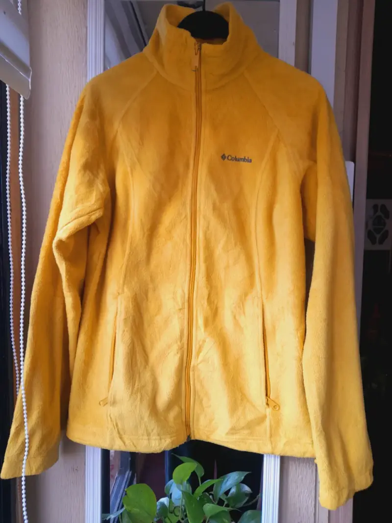 Chaqueta polar amarilla Columbia para mujer - 1