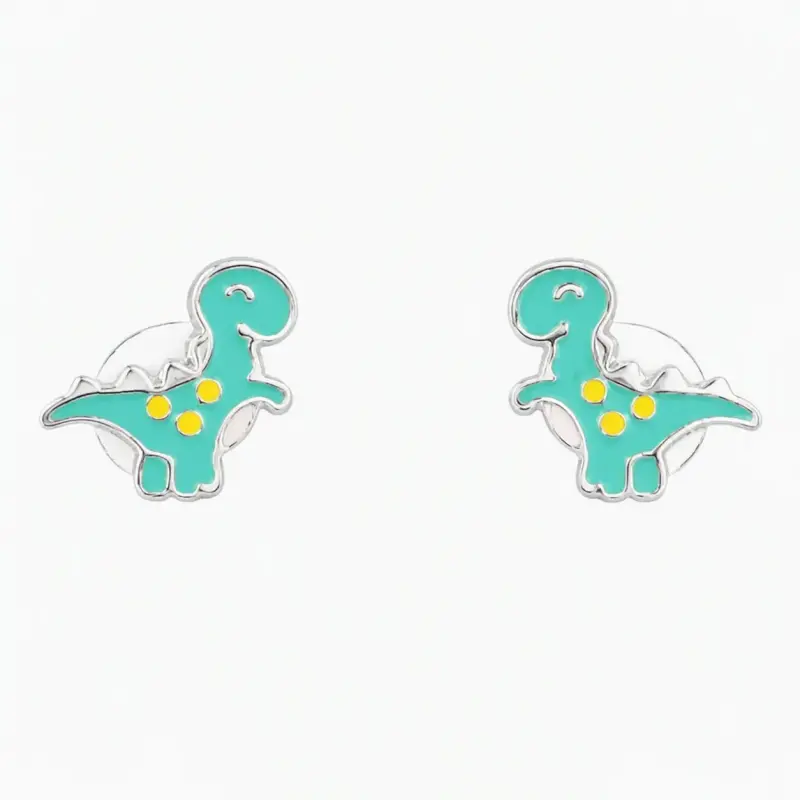 Aros de dinosaurio para niños color turquesa - 2