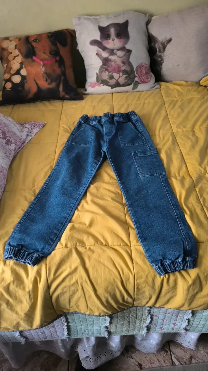 Pantalones de mezclilla para niño talla 8 - 3