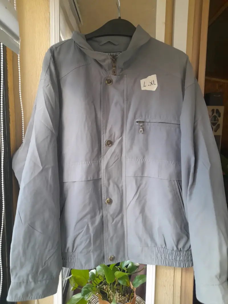 Chaqueta gris de microfibra talla L-XL - 1