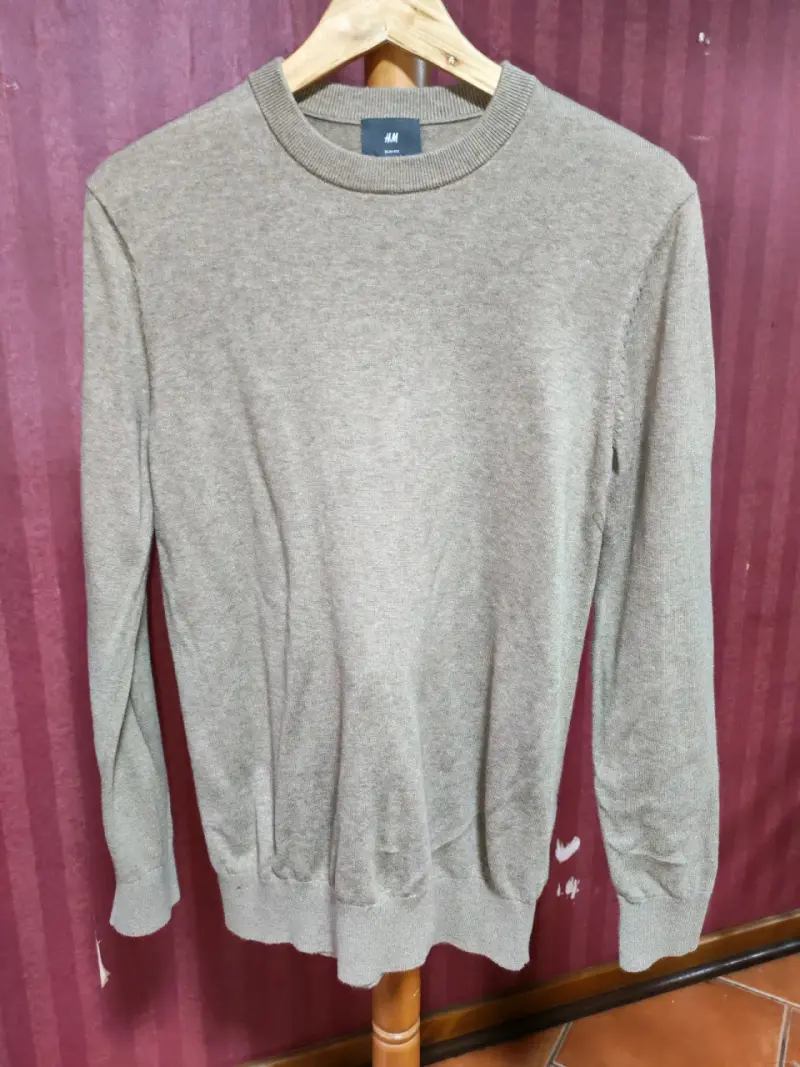 Suéter de lana gris H&M para hombre