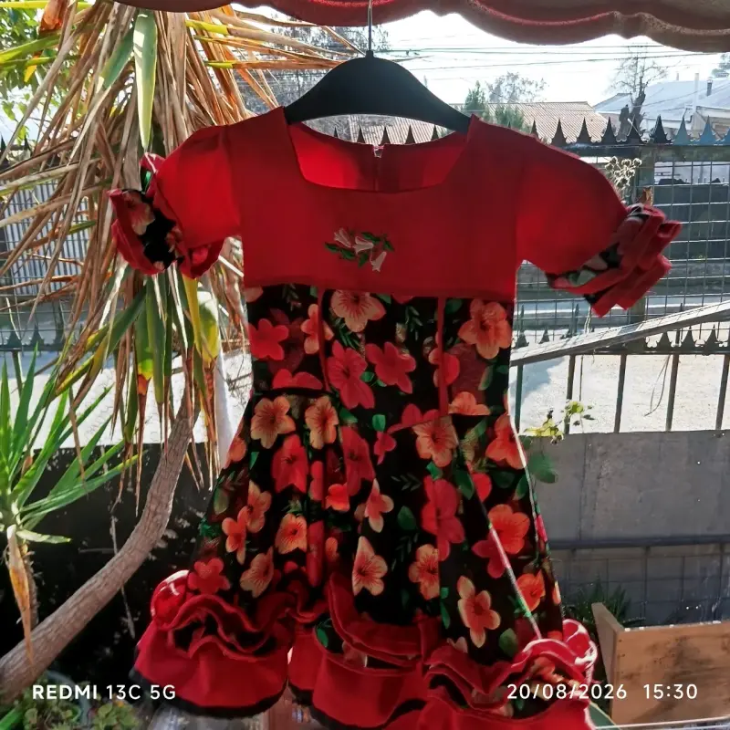 Vestido infantil de huasa - 1