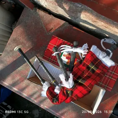 Gaita Escocesa Junior con Diseño Tartan - miniatura 2